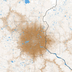 twin cities congestion map