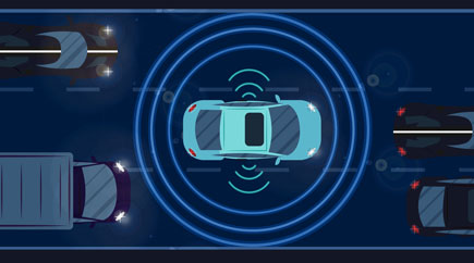 car sensor graphic