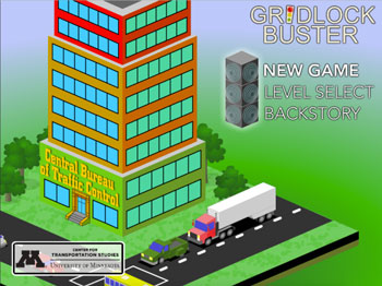 Gridlock Buster game home screen