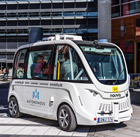 Shared autonomous vehicle in an urban area