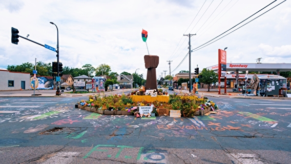 George Floyd memorial in Minneapolis